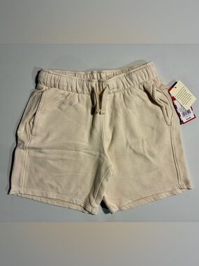 Cat & Jack Cream Drawstring Knit Shorts